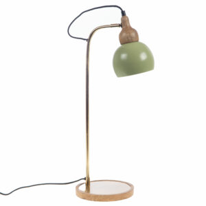 lampe sur pied de table vert métal