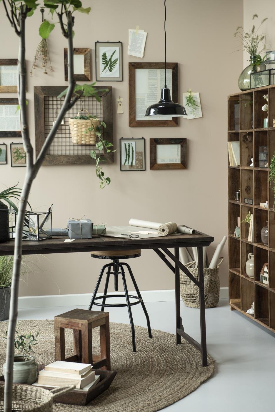 Tapis rond naturel en Jute D120 – Image 5