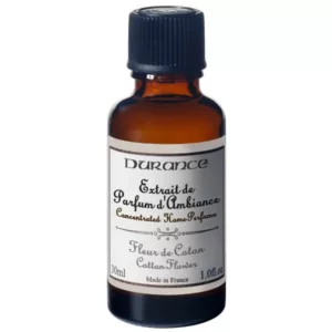 parfum, parfum d'intérieur, fleur de coton, coton, parfum coton, fragrance, durance, parfum naturel, parfum lessive, 30ml