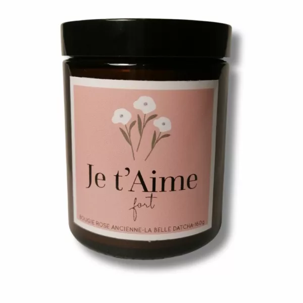 Bougie Je t'aime fort 160gr