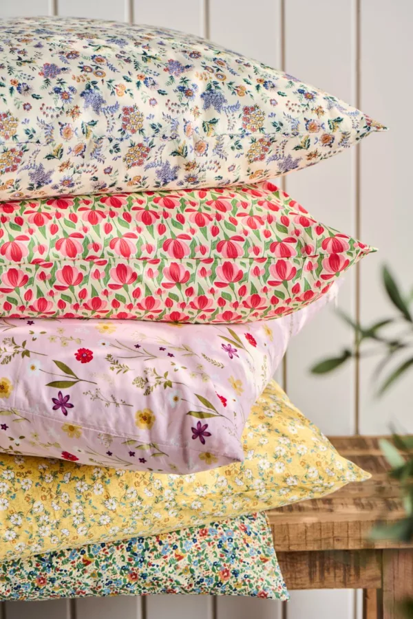 Housse de coussin fleurie Champêtre 60x60 – Image 2