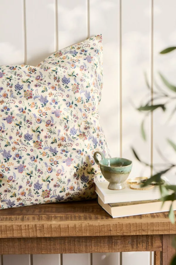 Housse de coussin fleurie Champêtre 60x60 – Image 3